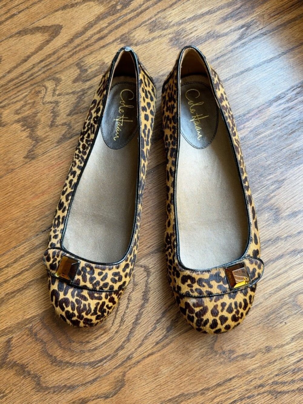 Cole Haan Nike Air Leopard Calf Hair Ballet Flats 7.5